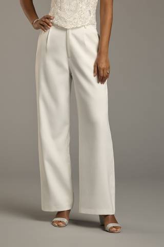 View DB Studio Bridal Separates Satin Trousers with Pockets in all available color and sizes Picture of Bridal Separates Satin Trousers with Pockets